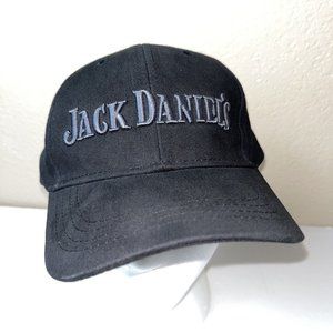 Jack Daniels Whiskey Brand Hat Cap Embroidered Black Strap back Adjustable